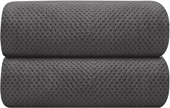 HOMEXCEL Bath Towels 2PK, Microfiber Ultra Soft Bathroom Towel, 27x54 in