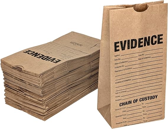 Crime Scene Paper Evidence Bags (Small)