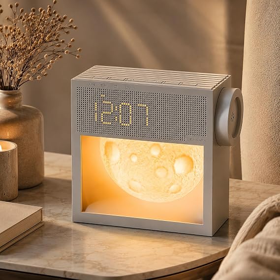 Rechargeable Sunrise Alarm Clock with Sound Machine and Night Light