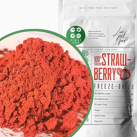 Fruchtpulver Gefriergetrocknet Erdbeerpulver Erdbeer Pulver Gefriergetrocknete Früchte Freeze Dried Fruit Strawberry Powder Frucht Erdbeer Pulver Smoothie Erdbeerpudding Trockenfrücht (100g)
