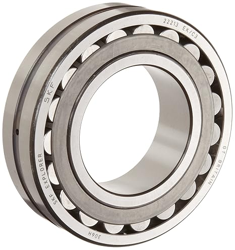 SKF 22234 CCK/C3W33 Explorer Spherical Roller Bearing, Tapered Bore, Lubrication Groove, 3 Hole Outer Ring, Unsealed, Steel Cage, C3 Clearance, Metric, 170mm Bore, 310mm OD, 86mm Width, 2600rpm Maximum Rotational Speed, 328000lbf Static Load Capacity, 252000lbf Dynamic Load Capacity