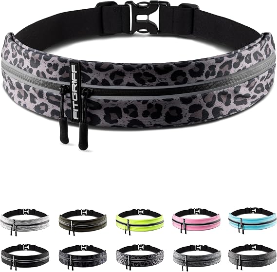 Fitgriff Running Belt for Men & Women - Secure Jogging Pouch for Phone, Keys & Essentials - For All Cell Phones