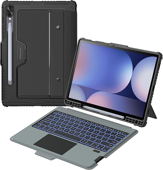 Nillkin Rugged Keyboard Case for Samsung Galaxy Tab S10+ / S9+ 12.4 Inch
