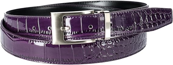 CTM Leather Croc Print Belt