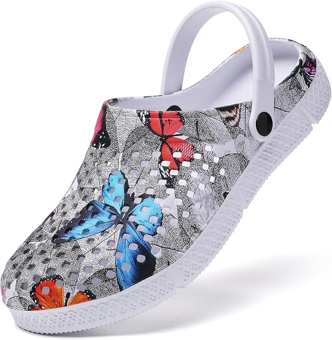 Women's Garden Clogs Shoes Casual Slipper Beach Sandals Anti-Slip Pool Water Shoes Home Slippers Summer Footwear