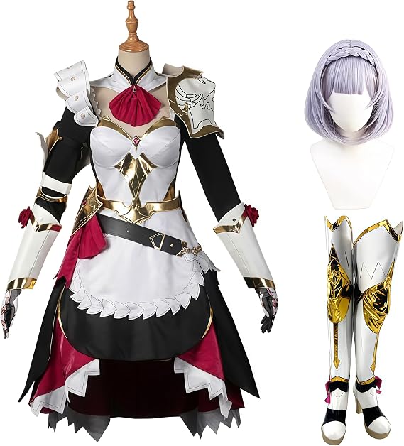 LGcosplay 《原神》（Genshin Impact） 未授勲の花 ノエルコスプレ衣装/仮髪/道具自由選択