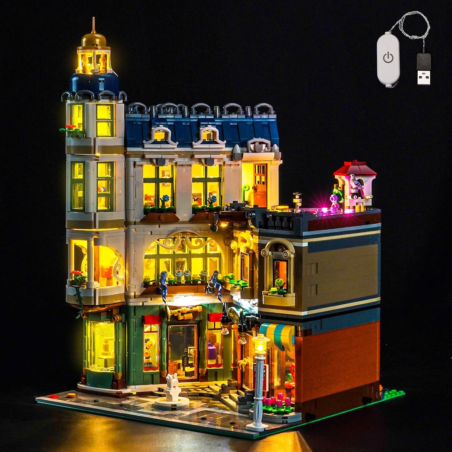 BrickBling LED Light for Lego Storefront Street Creative Lighting Kit for Lego 11371 No Models Classic Version Light