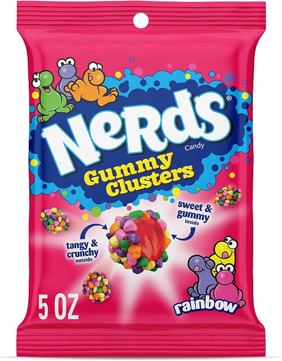 Nerds Gummy Clusters Chewy Candy, 5 Oz (141g) Bag