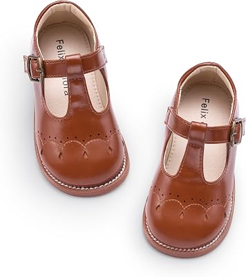 Felix & Flora Toddler Girl Mary Jane Dress Shoes - School Oxford Flats for Girl Party Shoes.