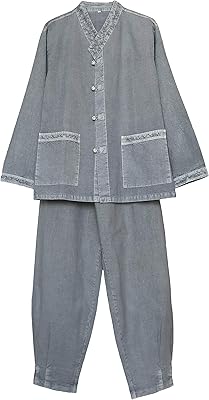 Altair Korean Hanbok-Inspired Cotton Shirt & Pants Set Comfortable Meditation & Everyday Wear for Men & Women