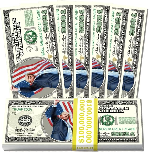 Trump 2024 Limited Edition Novelty - Pack of 101 - Fight Fight Fight! Trump merchandise & Donald trump gifts