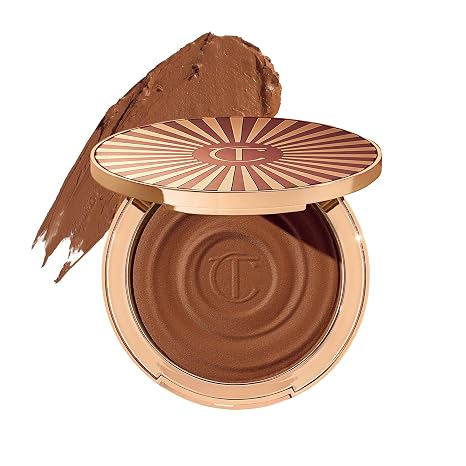 Charlotte Tilbury Beautiful Skin Face Makeup & Body Cream Bronzer - Hydrating Hyaluronic Acid & Pro Vitamin D3 to Blur for a Sun-Kissed Glow - Up to 16Hr Wear, Sweat & Humidity Proof