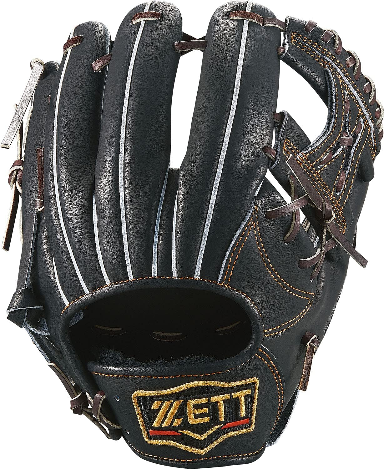 ZETT BRGB30110 Soft Baseball Glove Pro Status For Second Short Right Throw Size: 1