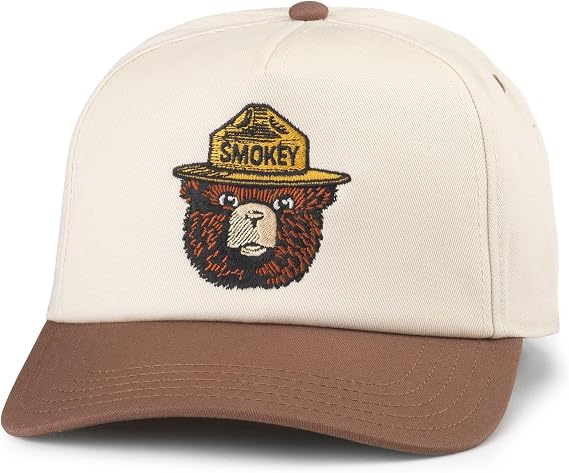 AMERICAN NEEDLE Smokey The Bear Patch Unisex Adjustable Snapback Baseball Hat