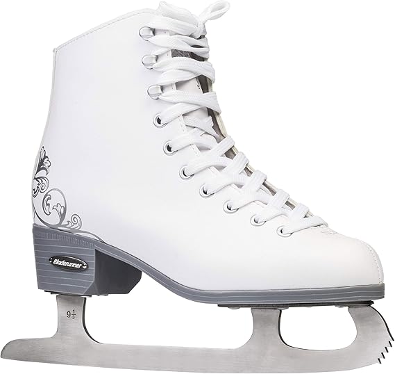 Bladerunner Ice by Rollerblade Allure Girls Figure Skates, White, Ice Skates, Youth, Junior size 12J