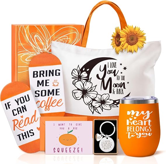EUASOO Mothers Day Birthday Gifts for Wife Her Girlfriend from Husband Boyfriend, Christmas Valentines Gifts for Wife Girlfriend Her, I Love You Miss You Thank You Gift Basket