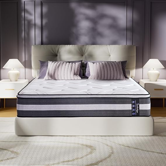 14 Inch Hybrid Mattress - Cal King Size Mattress Medium Firm