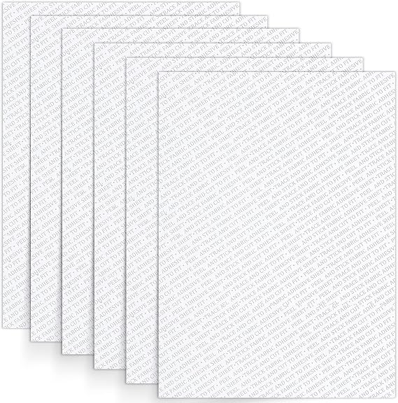 Chinco 6 Pieces Badge Tape Patch Adhesive 11.8 x 8.6 Inch Double Sided