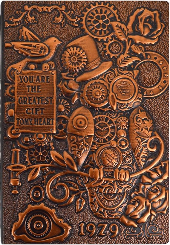 Leather Writing Journal Notebook Travel Journals Vintage Handcraft Embossed Owl Antique Diary Notebook Daily Weekly Monthly Planner Journal
