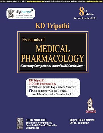 (OLD EDITION) Essentials of Medical Pharmacology (covering Competency-Based Nmc Curriculum)