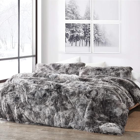 Are You Kidding Coma Inducer Queen Oversized Comforter Set Gray Tie Dye
