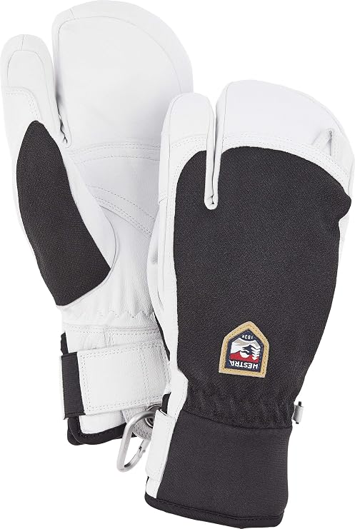 Hestra Army Leather Patrol 3-Finger Glove - Warm, Versatile 3-Finger Glove for Winter, Skiing, and Snowboarding
