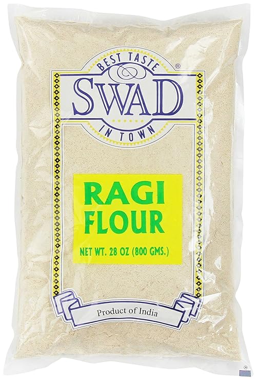 Finger Millet Flour (Ragi Flour) 28oz. by Swad, White