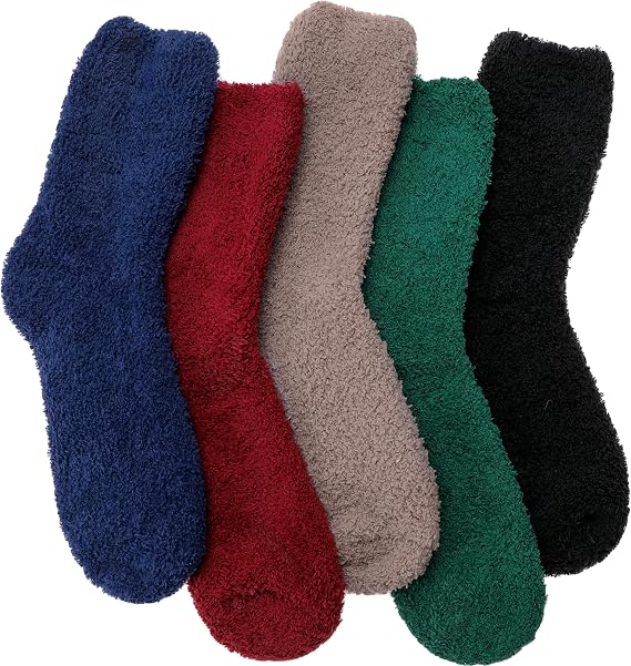 EBMORE Womens Fuzzy Socks Fleece Fluffy Cabin Plush Warm Sleep Soft Cozy Winter Adult Socks