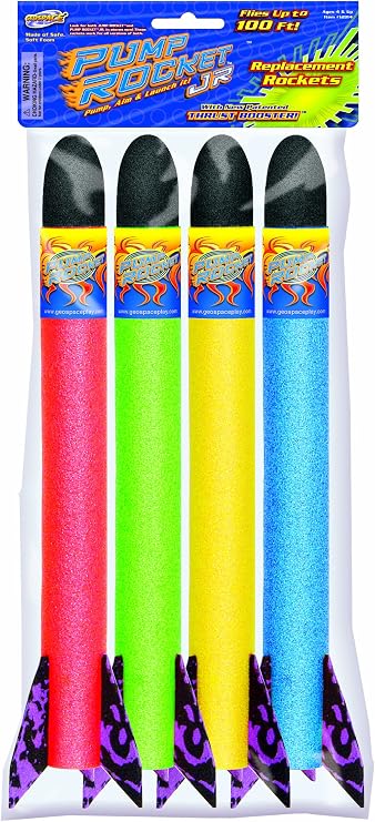 Geospace JR. Replacement Rockets 4-Pack for Jump Rocket & Pump Rocket JR.