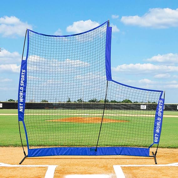 FORTRESS Portable Pop-Up L-Screen Lightweight & Portable Baseball L-Screen & Cricket L-Screen | Portable Baseball Practice Equipment | Baseball Field Equipment