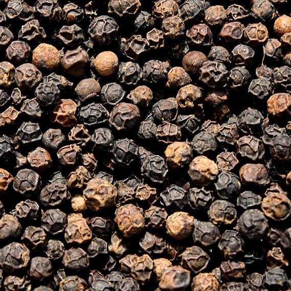 Whole Black Tellicherry Peppercorns for Grinder Refill by The Spice Lab