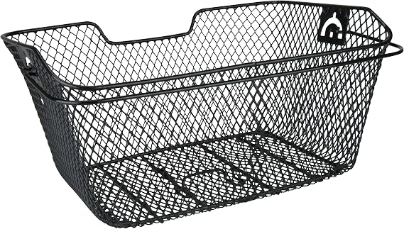 Fischer Bicycle Basket for Pannier Rack Tight Mesh Black