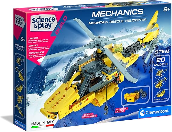 Clementoni Mechanical Laboratory - Rescue Helicopter Toy