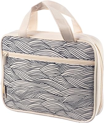 DiverseBee Bible Cover with Handles, Zippered Bible Carrying Case for Women and Girls, Tote Bag for Kids, Bible Book Cover & Accessories, Christian Gifts 7.5 x 10 x 2.5in Waves