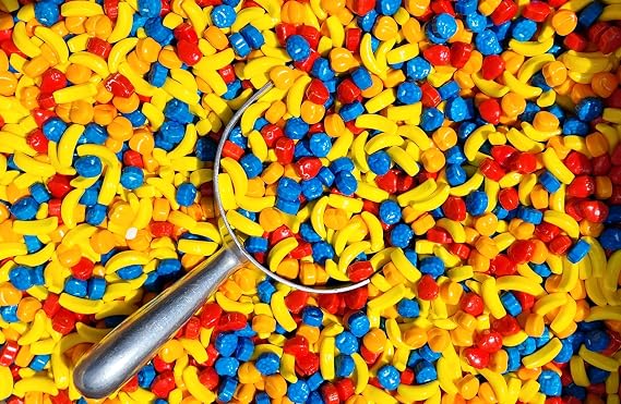 Fruit Shaped Hard Candy. Coated Fruit Old Fashioned Candy. 12oz