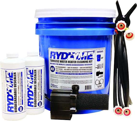 RYDLYME Biodegradable Descaler Tankless Water Heater Cleaning Kit (RTK)