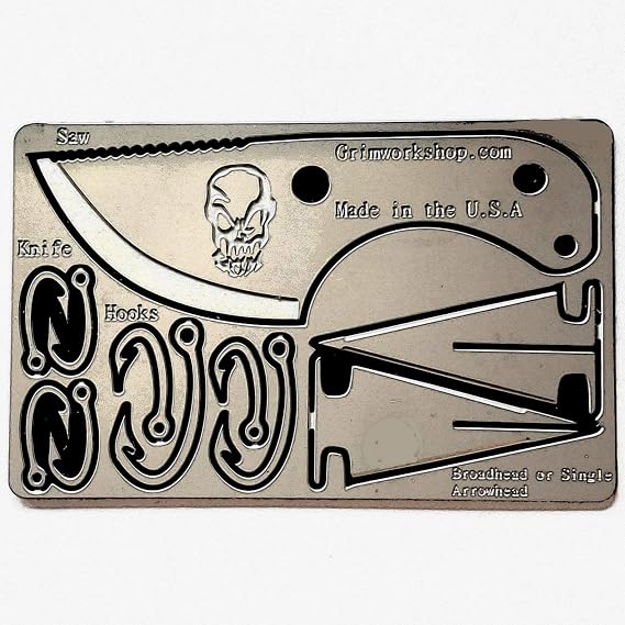 Bushcraft EDC Survival Card 11 Function Credit Card Size Bushcraft Kit