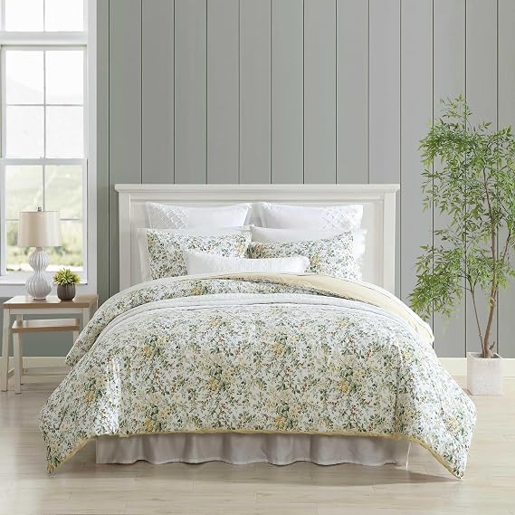 Laura Ashley - King Size Comforter Set with Matching Shams