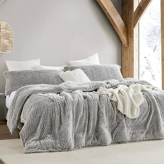Peak of Cozy - Coma Inducer King Oversized Comforter Set - Chevron