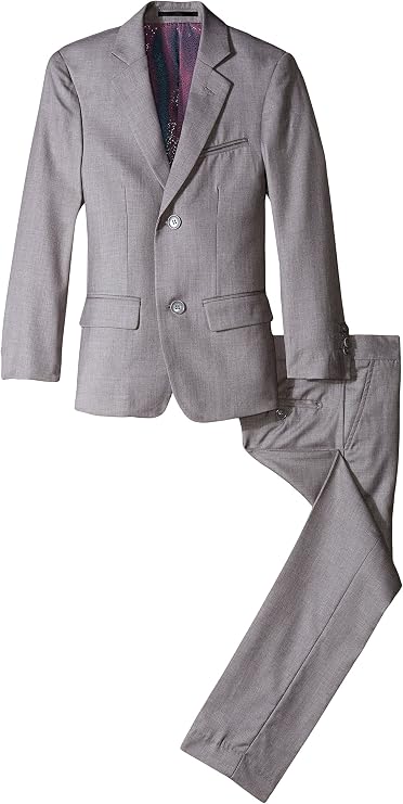 Isaac Mizrahi Big Boys' Slim Boys 2 Piece Cut Linen/Cotton Suit