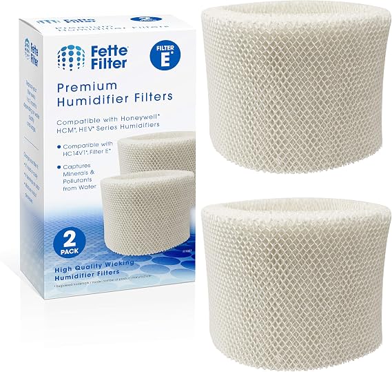 Fette Filter - Premium Material Humidifier Wicking Filters Compatible with Honeywell HC-14 Replacement Humidifier Filter E HC-14V1, HC-14, HC-14N. (Pack of 2)