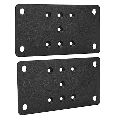 2-Pack 4x4 Post Anchor Plates - Ideal for Deck Railing, Wood Fence, Post Base, Fence Post, Mailbox Post by Sihnman