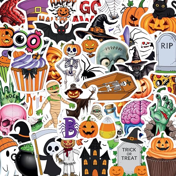 Halloween Stickers, Spooky Party Favors and Decorations