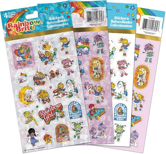 Rainbow Brite Standard Sticker - 4 Sheet