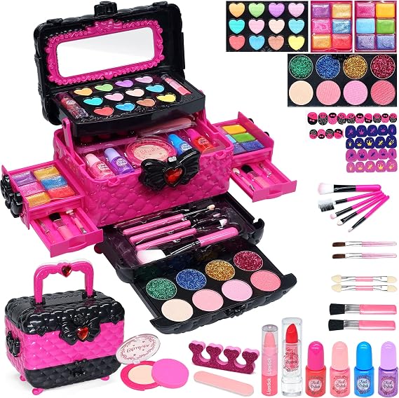 Kids Makeup Set For Girls - Childrens Make up Kit Birthday Gift Age 4‑12