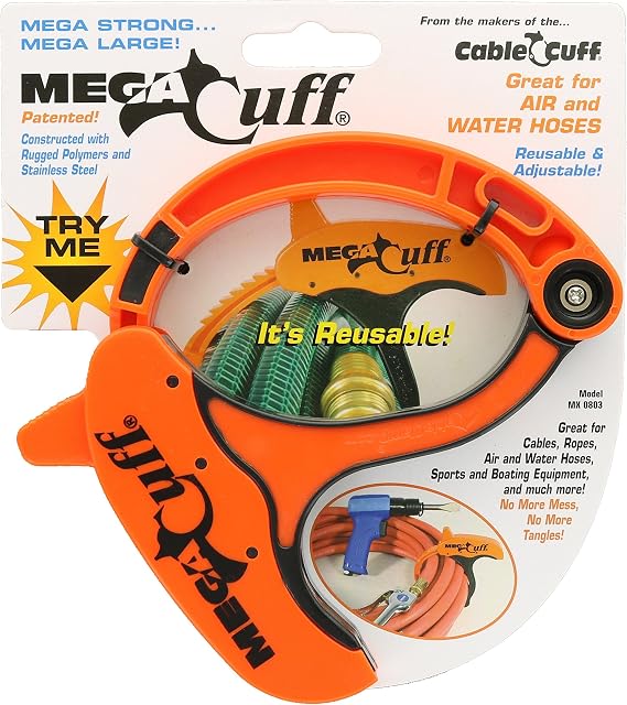 Mega Cuff - Single Extra Large Reusable Serrated Cable Organizer - 6 Inches