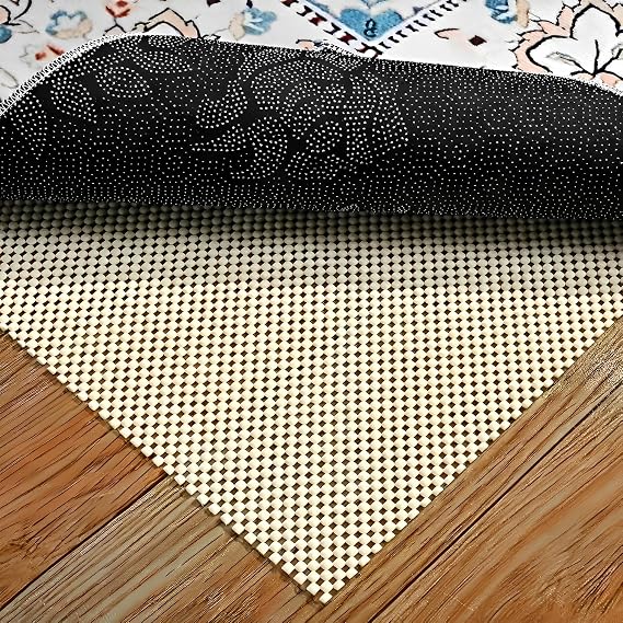 Non Slip Mat, Multipurpose PVC Anti Slip Rug Underlay, Waterproof Grip Mat Liner, Cut-to-Size Non Slip Matting for Rugs, Drawers, Shelves, Home & Office (White, 30cm x 300cm)