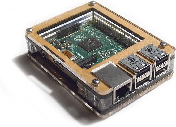 Zebra Case - Raspberry Pi3, 2, B+ and 2B Solid Top (Maple) ~ C4Labs