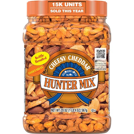 Southern Style Nuts Cheesy Cheddar Hunter Bulk Trail Mix, 20 oz