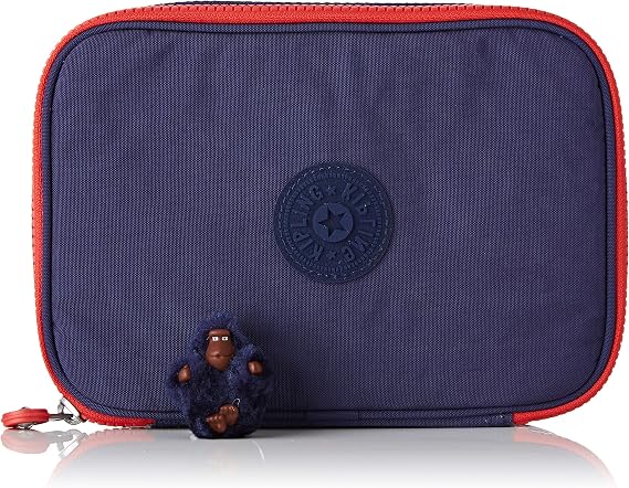 Kipling 100 PENS PLUS Pencil Cases, 21 cm, 1.5 liters, Blue (Polish Fun)